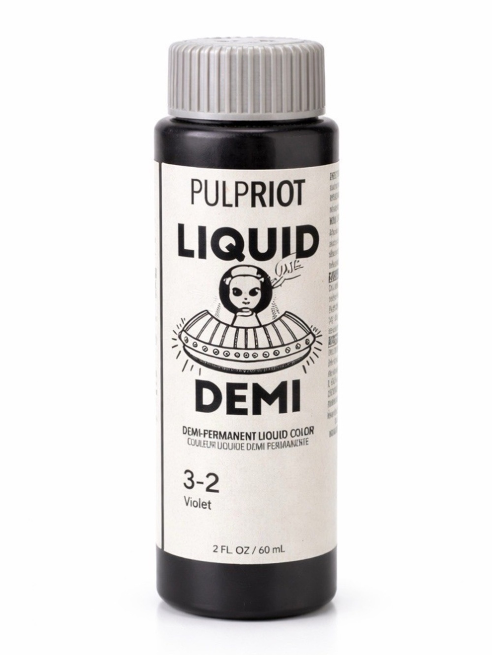 Pulp Riot Liquid Demi 3-2 Violet Hair Color 2oz 60ml Professional.